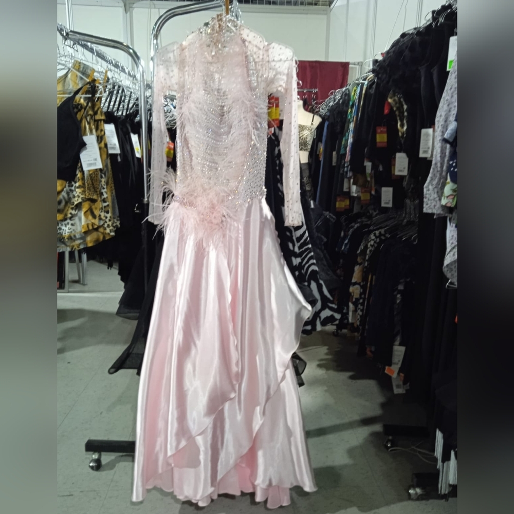 Elegant Ballroom Dress (Smooth), Light Pink, Small